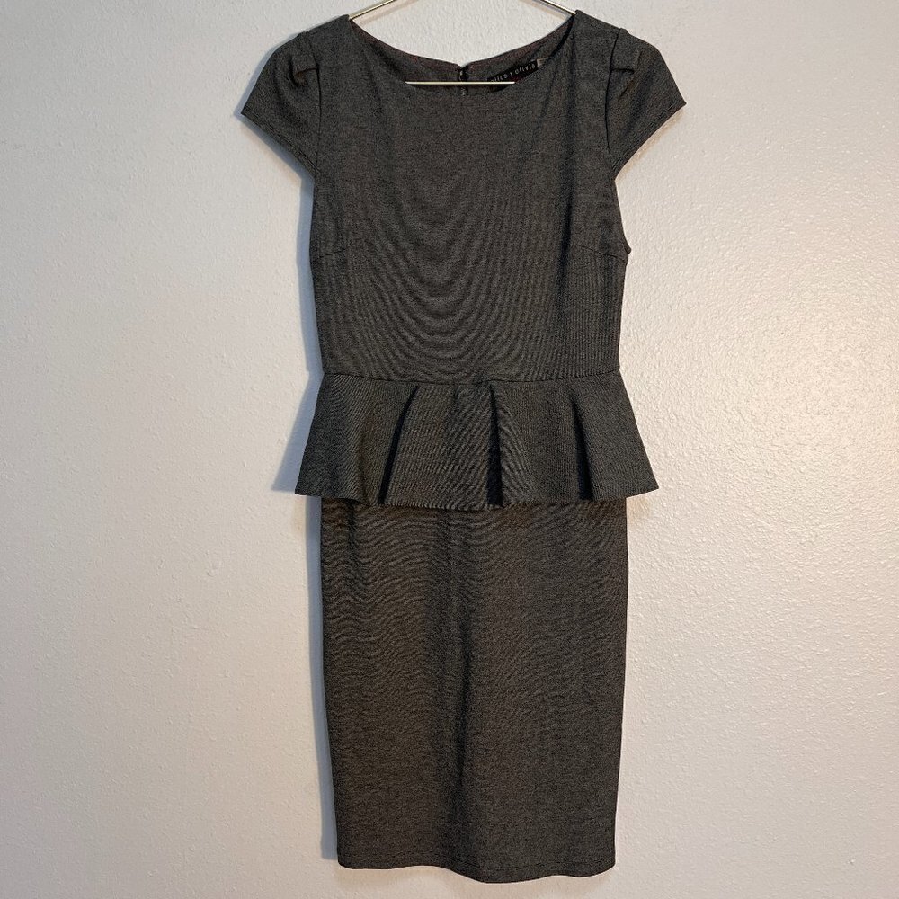 Alice + Olivia  Employed Crewneck Gray Dress